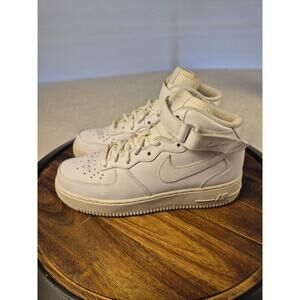 Nike Air Force 1 '18 High Triple White Sneakers 366731-100 Men's 6 Women's 7.5